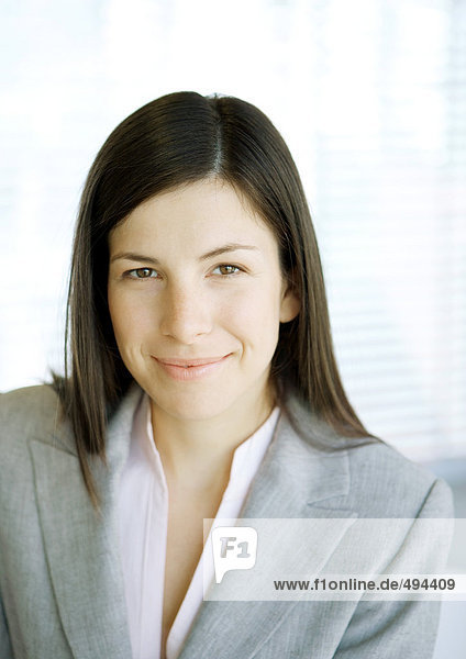 Businesswoman looking at camera  portrait