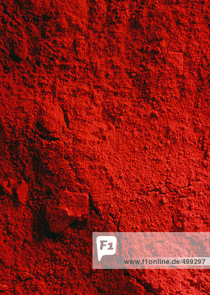 Red powder  close-up  full frame