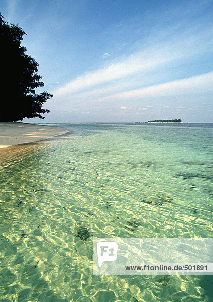 Malaysia  Perhentianische Besar Insel  Küstenlandschaft