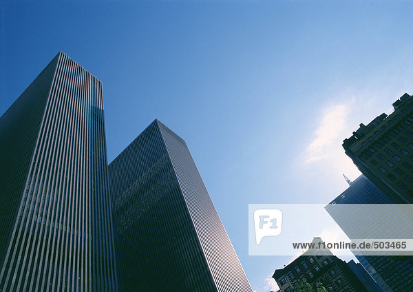 Vereinigte Staaten  New York  Wolkenkratzer  Tiefblick