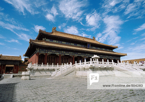 China  Peking  Verbotene Stadt  Palast  Tiefblick