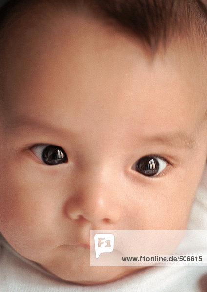 Baby's face  close-up.
