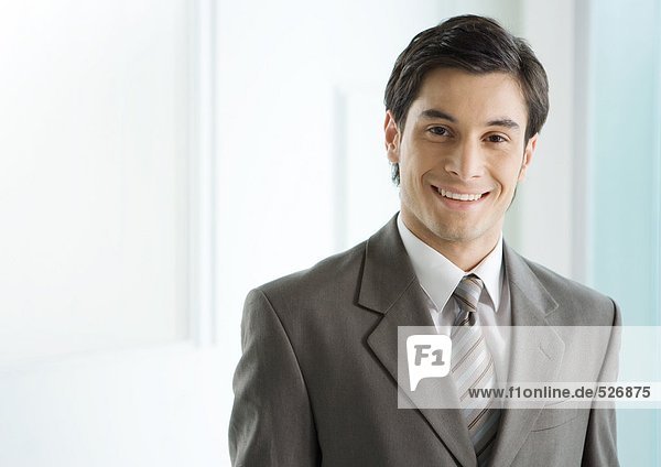 Businessman smiling  portrait