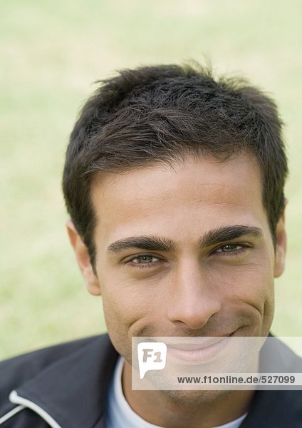 Young man smiling  portrait