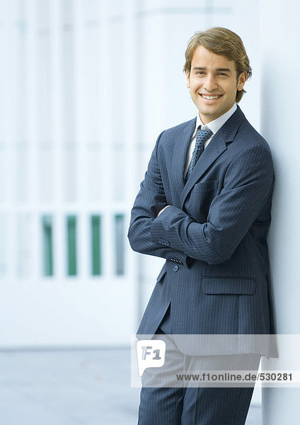 Businessman  portrait  smiling at camera