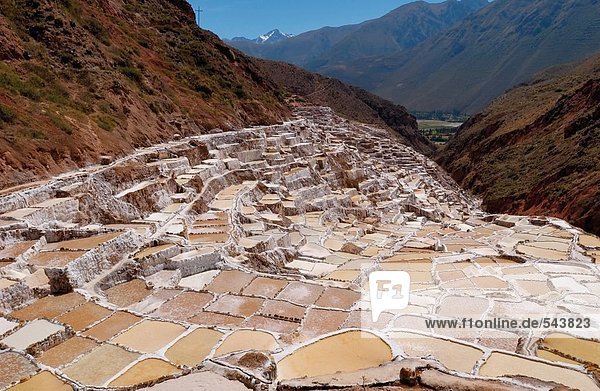 Salzbergwerk im Tal Urubamba Tal Peru