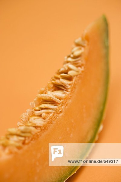 Eine Cantaloupemelonenspalte (Ausschnitt)