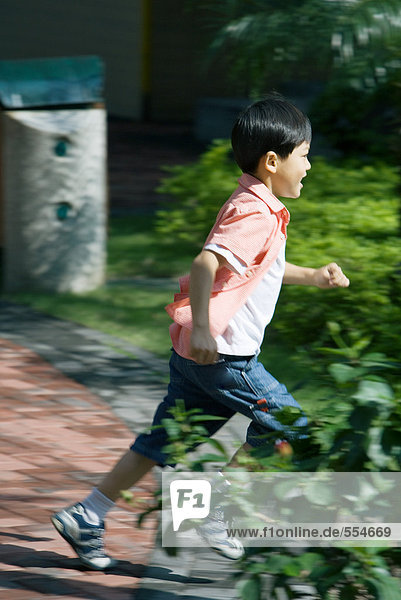 Boy running