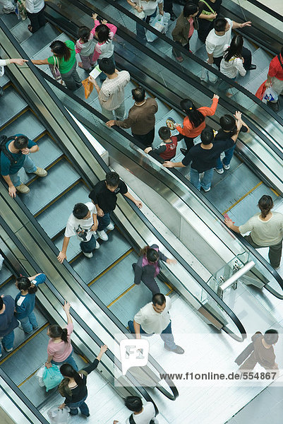 Rolltreppen für Einkaufszentren  hohe Blickwinkel