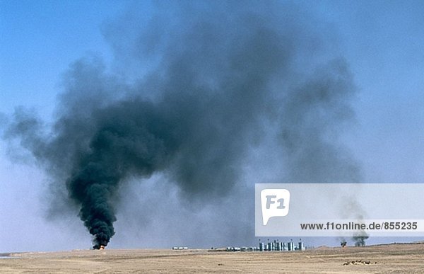 Petrochemische Anlage in die Depression der Kattara. Sahara. Ägypten