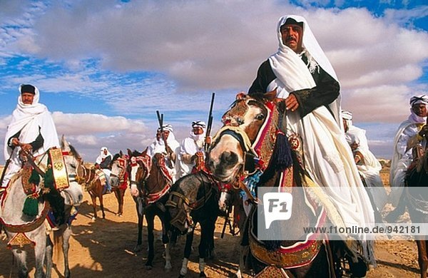 Libanesische Fahrer in der Sahara-Festival. Tunez