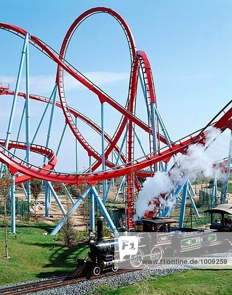 Dragon Khan Roller Coaster. Chinese area. Universal Port Aventura