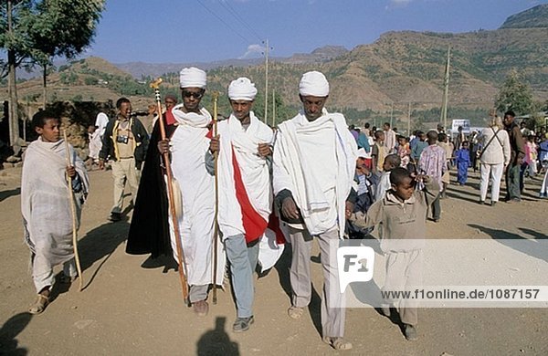 Timkat  Epiphany Urlaub. Lalibela. Äthiopien.