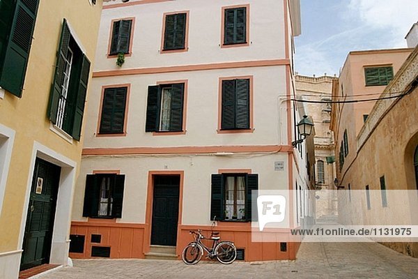 Gebäude Straße Stadt Menorca Mirador alt Spanien