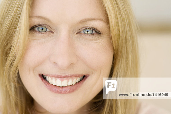 Portrait of a young smiling woman