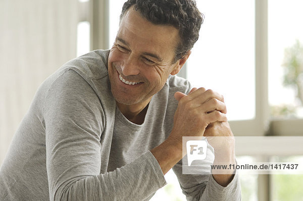 Man's portrait  indoors