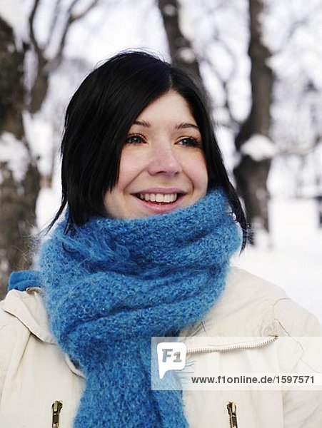 Portrait of a smiling woman Stockholm Sweden.