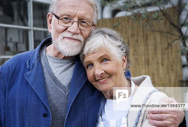 Portrait of an elderly Scandinavian couple Sweden.