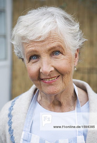 Eine ältere skandinavischen Frau Schweden.