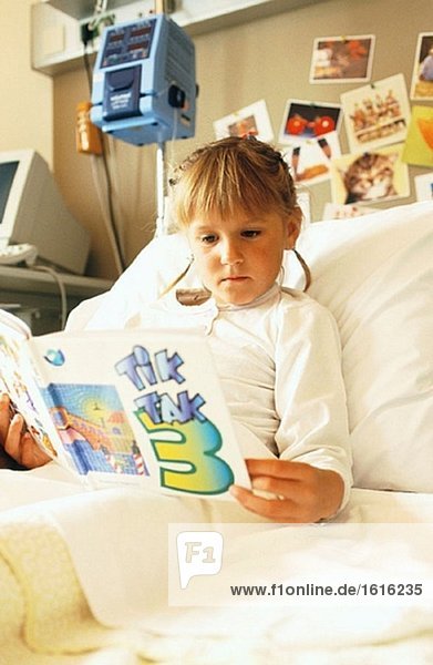 Girl in hospital
