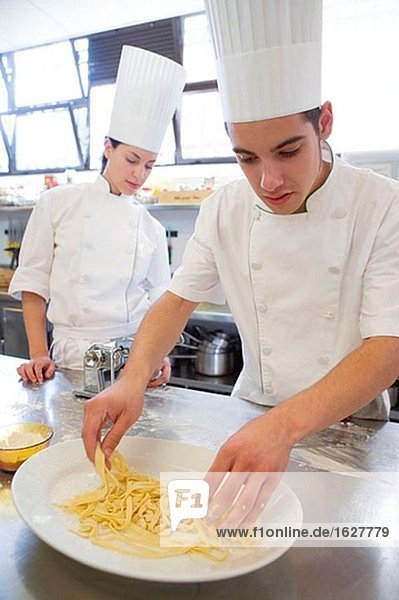 Frische Pasta. Luis Irizar Kochschule. Donostia