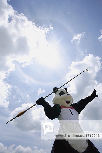 Panda werfen Javelin