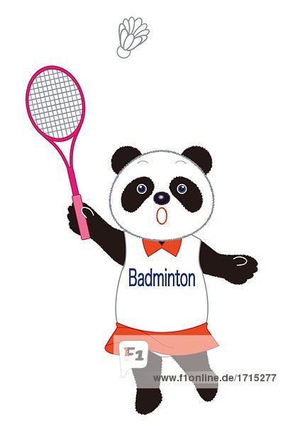 Panda Badminton-Spieler