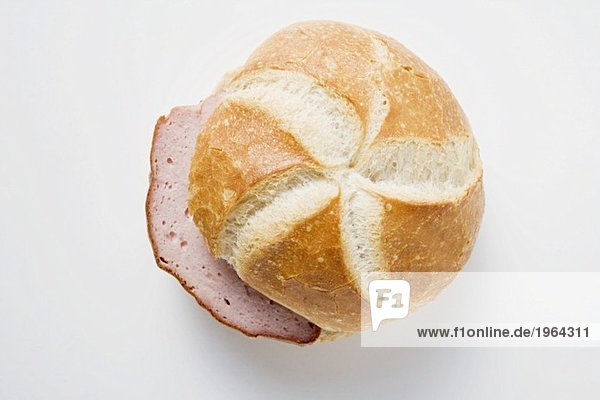 Leberkässemmel von oben