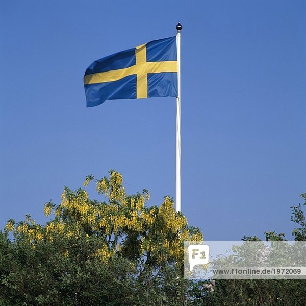 Untersicht der schwedische Flagge