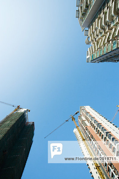 China  Provinz Guangdong  Guangzhou  Hochhäuser im Bau