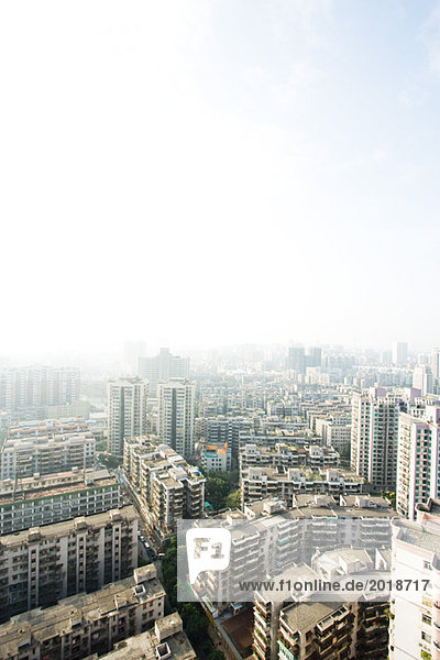 China  Provinz Guangdong  Guangzhou  Hochhäuser  Luftbild
