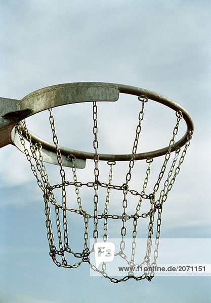 Basketballkorb mit Kettennetz