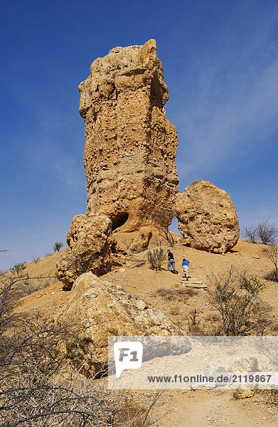 Untersicht Felsformationen  Great Tafelberg  Region Kunene  Namibia