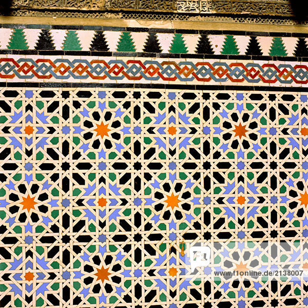 Detail of the Reales Alcazares  Sevilla. Andalucia  Spain