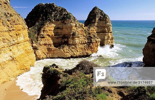 Felsen am Ponta da Piedade Algarve Portugal