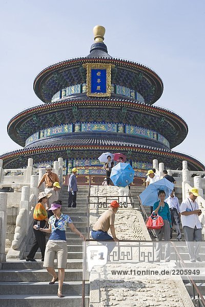 Touristen-Pagode  Temple Of Heaven  Beijing  China