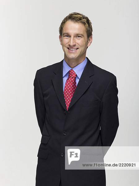 Young businessman  smiling  portrait