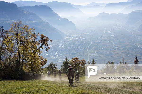 Italy  South Tyrol  Bozen  mountain biking