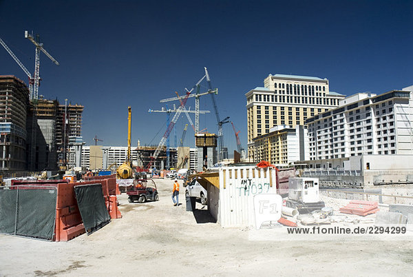 USA  Nevada  Las Vegas  Ansicht der Baustelle