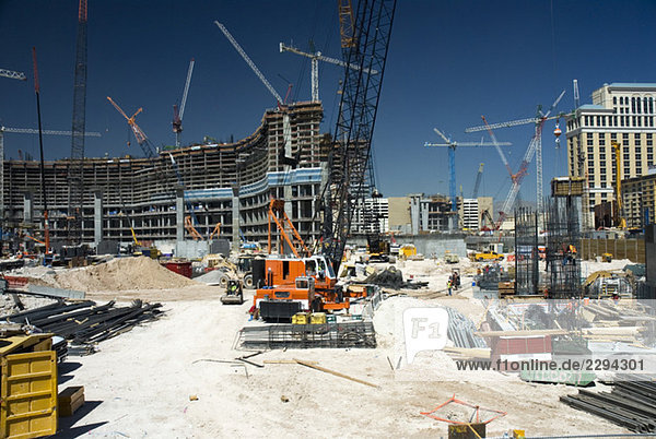 USA  Nevada  Las Vegas  Ansicht der Baustelle