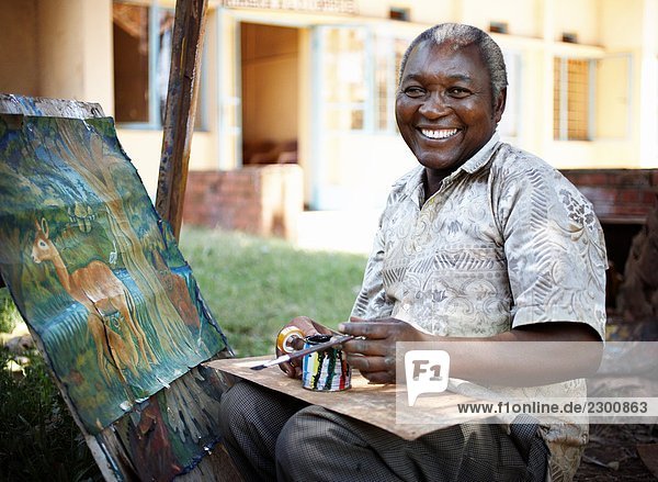 Ein Maler in Uganda