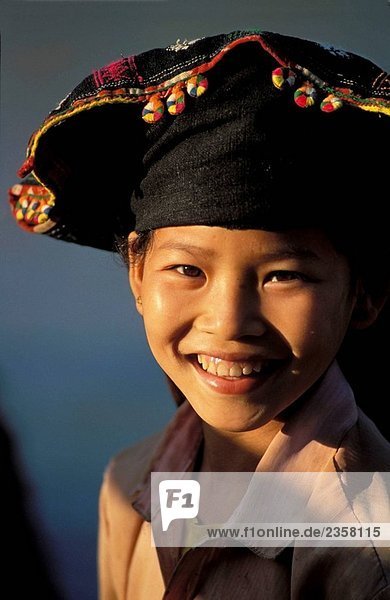 Schwarz thai Mädchen  Thuan Chau Region  Vietnam
