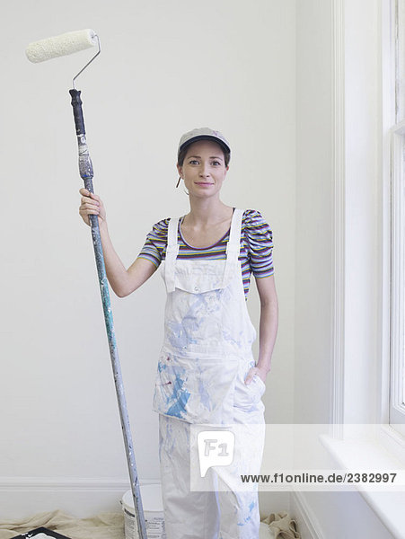 Portrait of female decorator