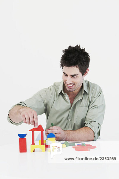 Man builds model house