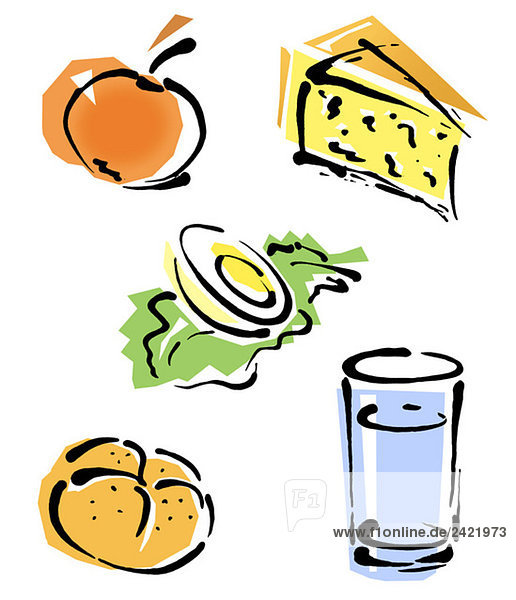 Basic foods  illustration
