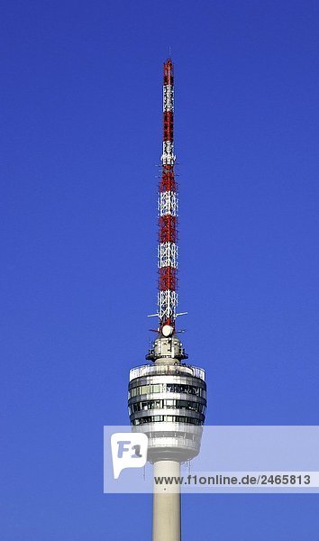 Hohe Schnittansicht der Funkturm  Stuttgart  Baden-Württemberg  Deutschland