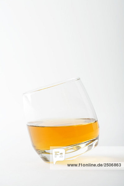 Glas Whisky-Tipps  Nahaufnahme