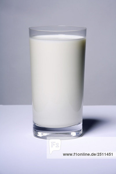 Glas Milch  Nahaufnahme