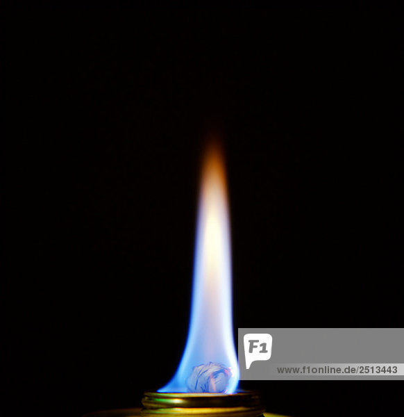 fire flame from a butane burner