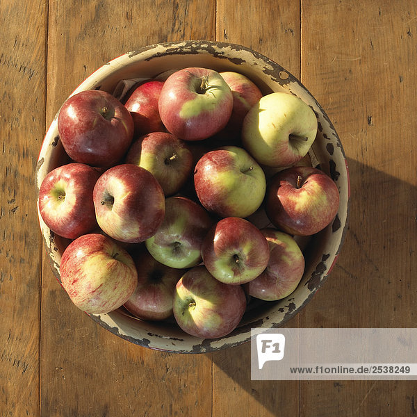 Apples in Basket on Deck